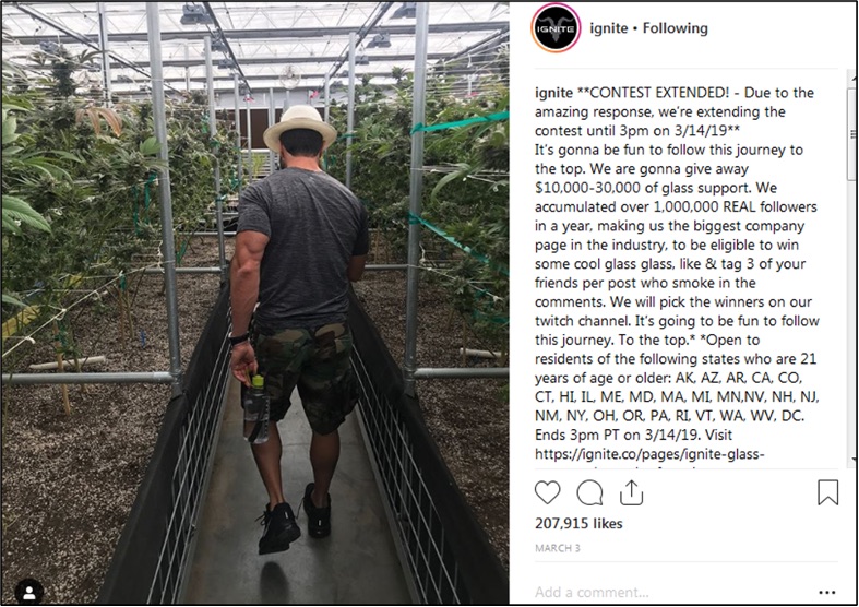 Ignite Glass contest Instagram post