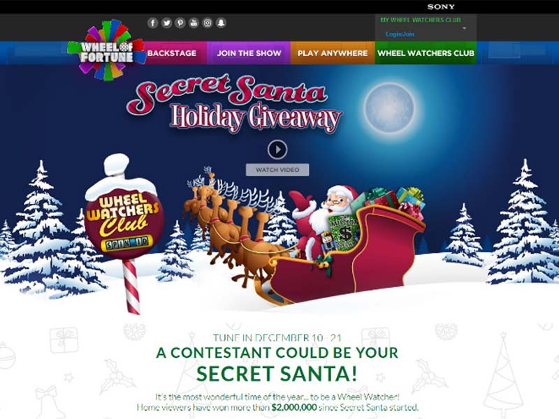 Wheel of Fortune Secret Santa Holiday Giveaway Case Study